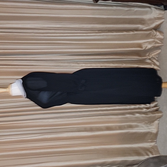 NEXT made in Great Britain Vintage  Black Chiffon Dress Size 10 - Picture 4 of 10